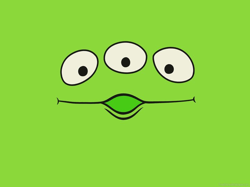 green alien face