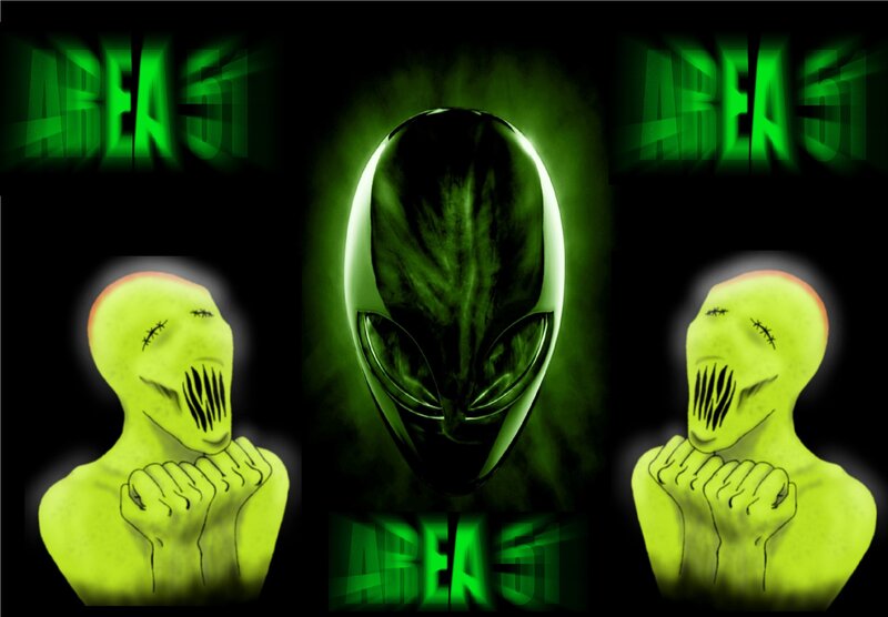 Green Alien Figures — Dark