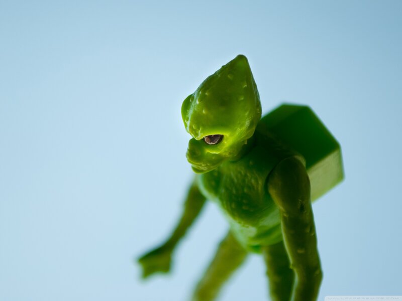 Green Alien Figurine