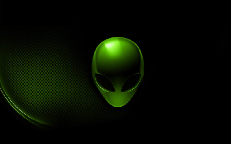 Green Alien Head Logo