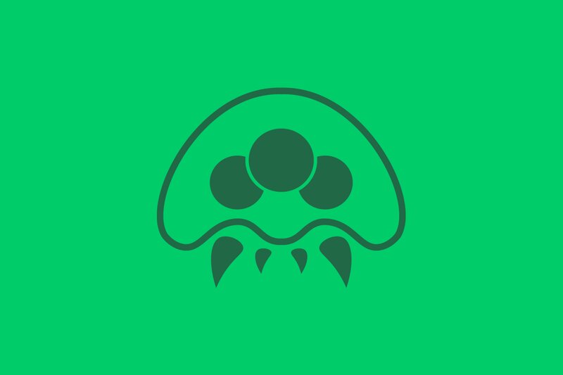 Green Alien Head — Neutral, Vector Art