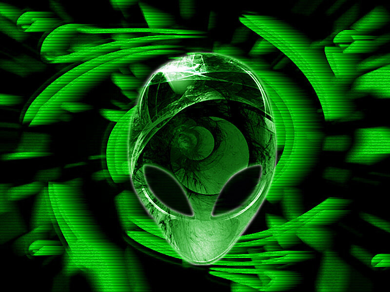 Green Alien Head