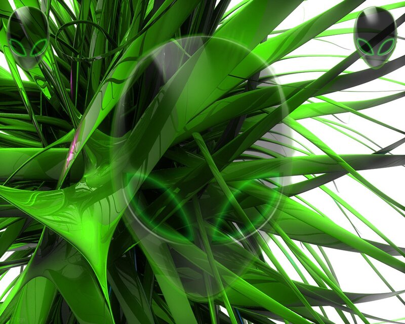 Green Alien Heads
