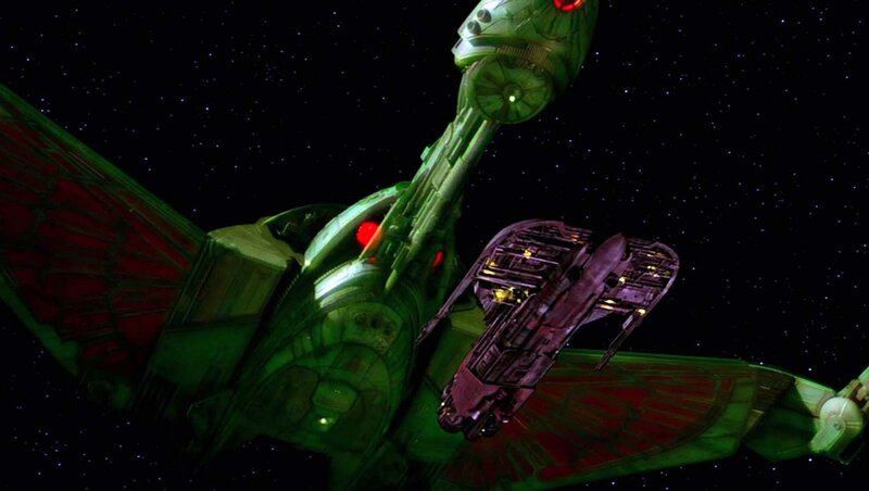 Green Alien Spaceship