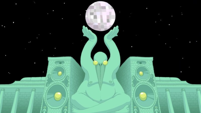 Green Alien Statue