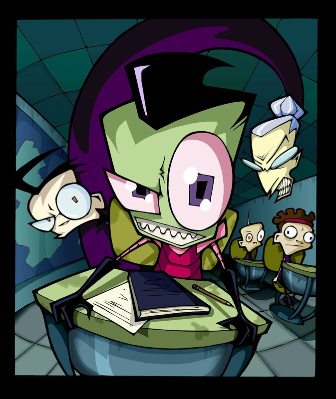 Green Alien Student
