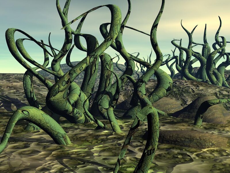 Green Alien Vines
