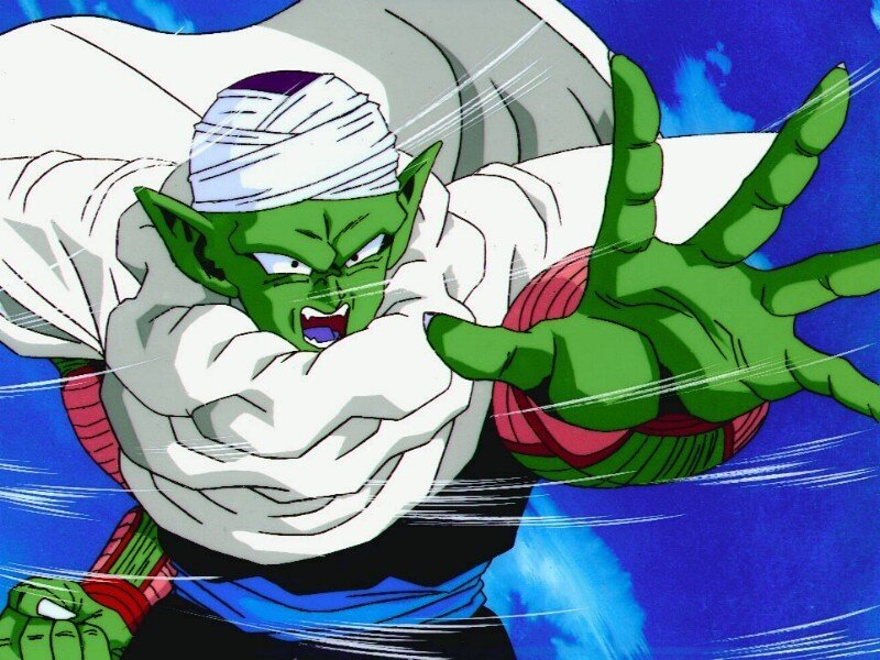 Green Alien Warrior — Intense, Anime, Bandages