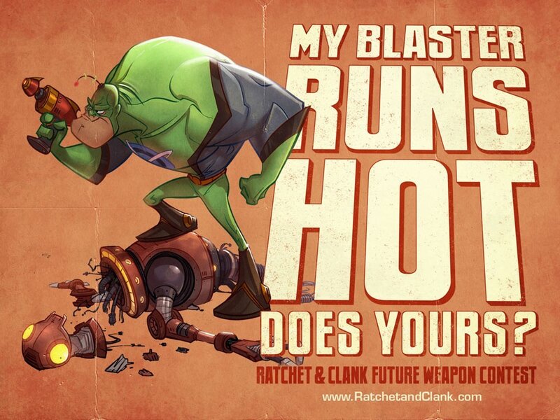 Green Alien with Blaster