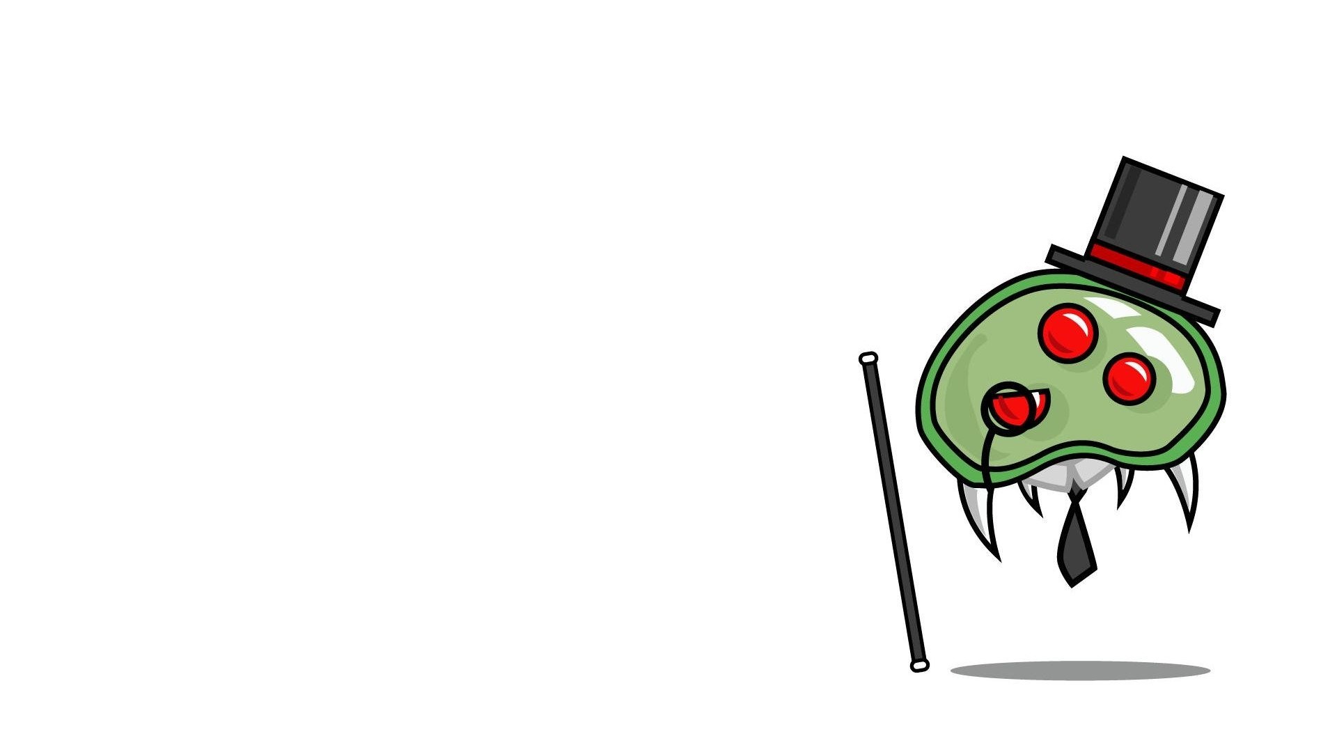 green alien with top hat