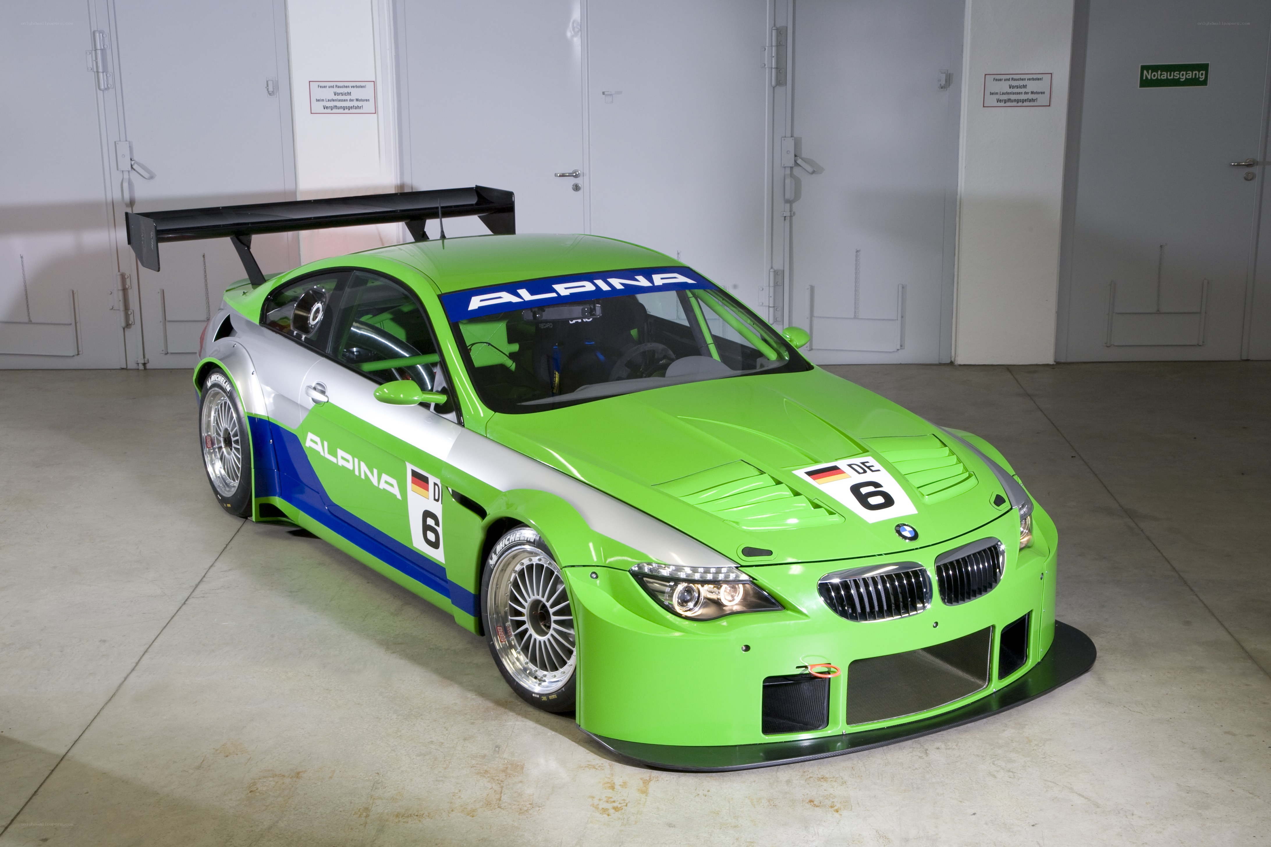 green alpina race car