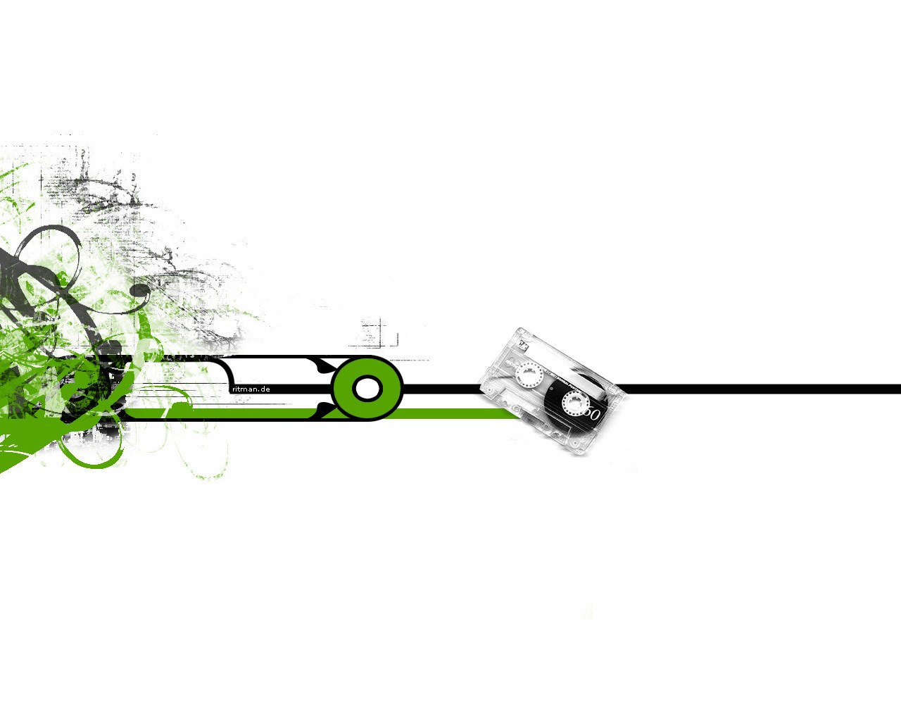 green and black abstract design