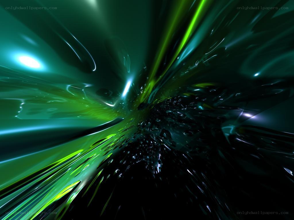 green and black abstract motion