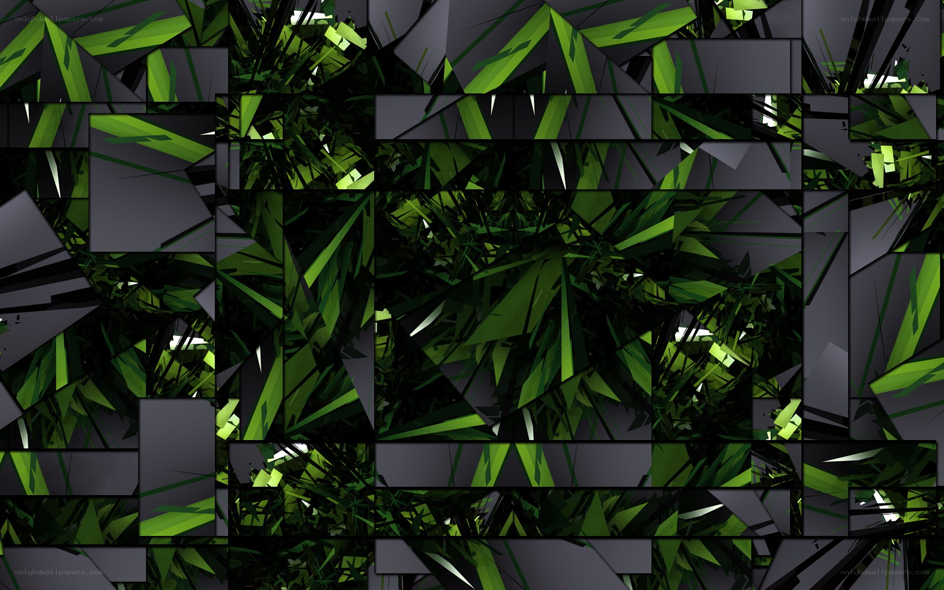 green and black abstract pattern