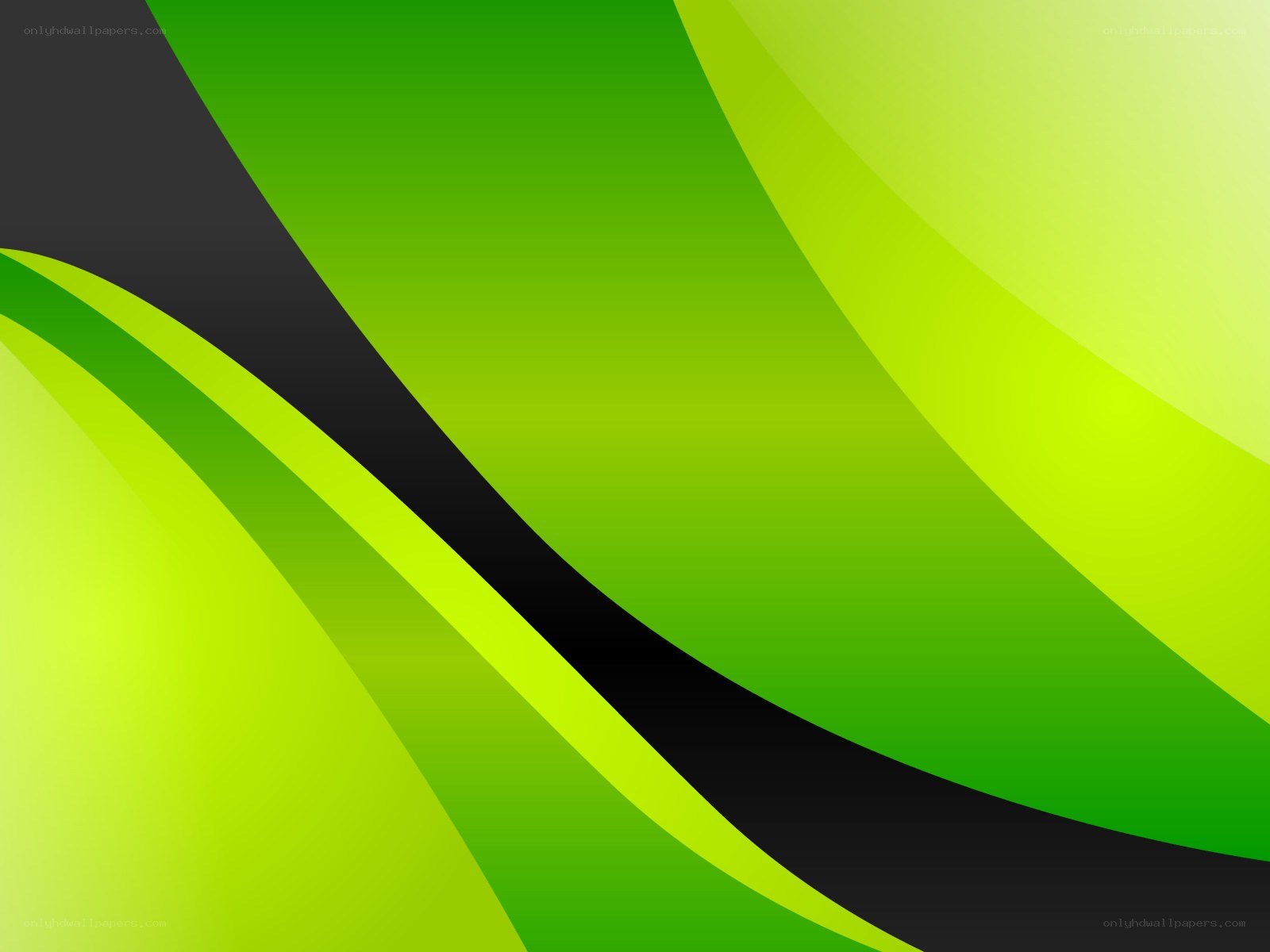 green and black abstract waves
