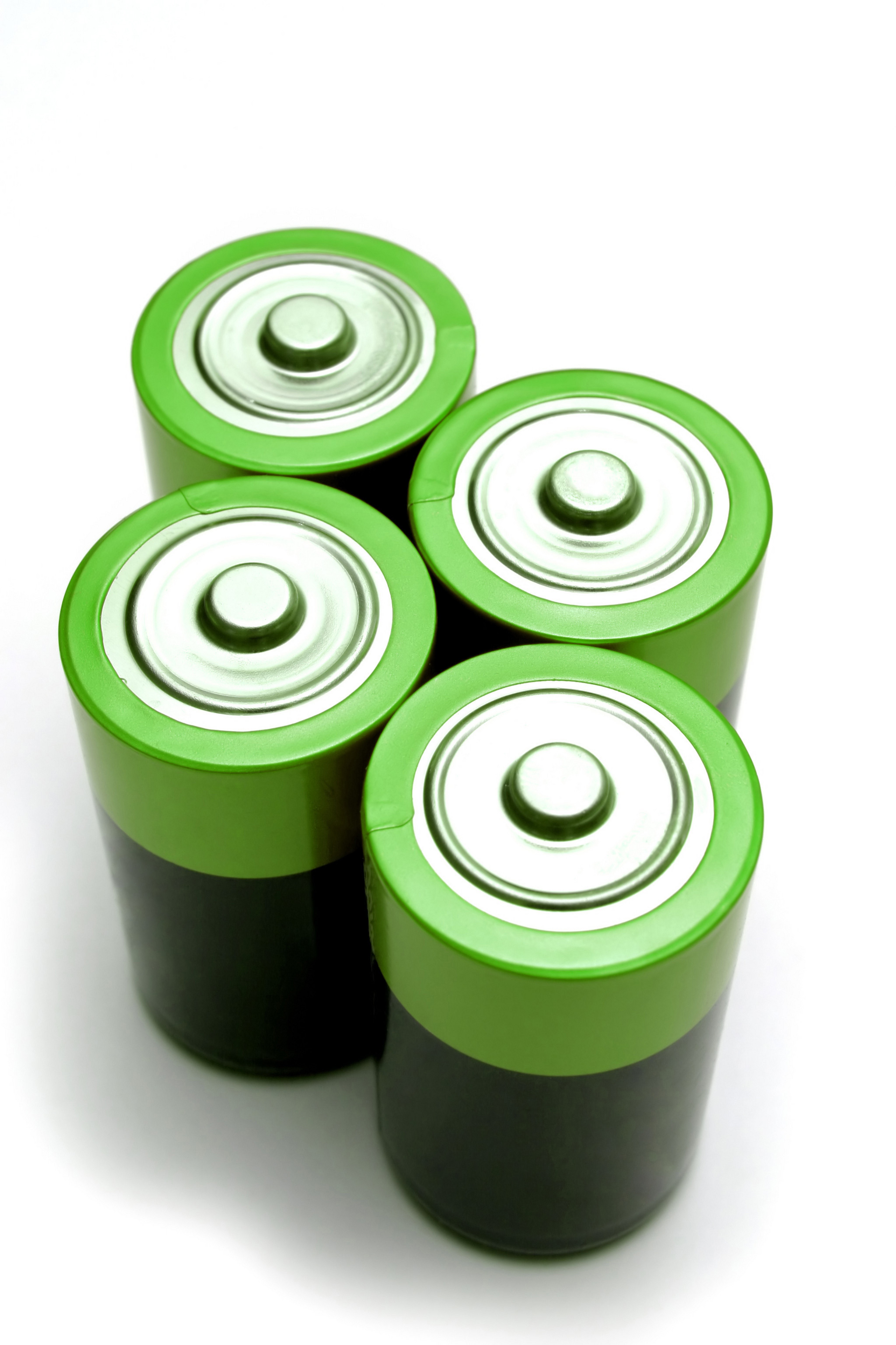 green and black batteries