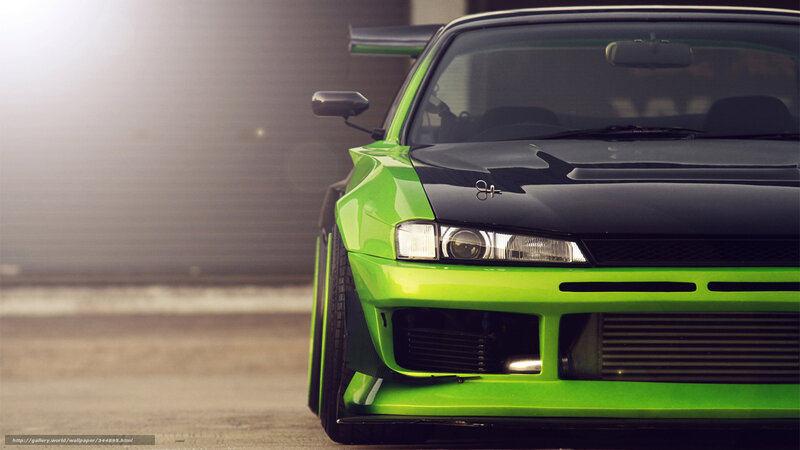 Green and Black Car — Dramatic, Photograph, Headlight