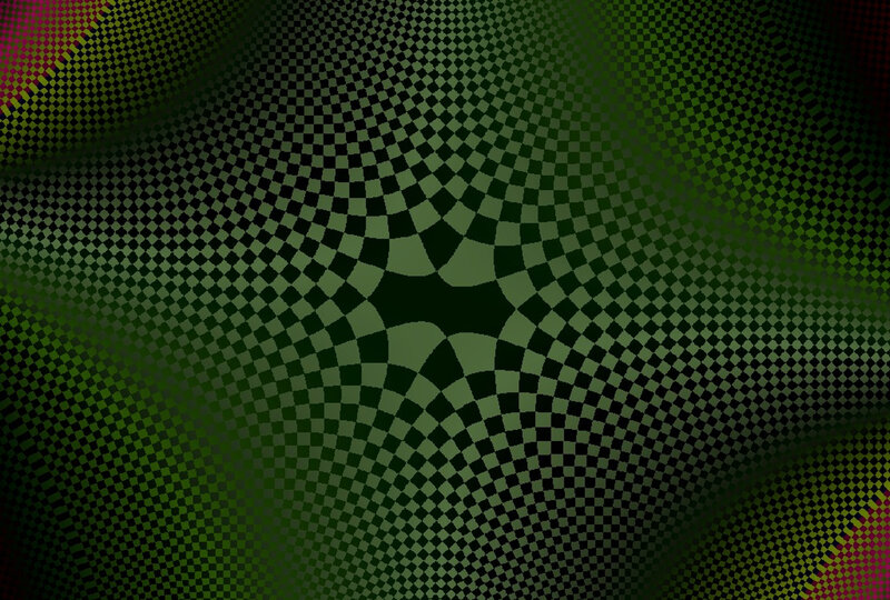 Green and Black Checkerboard