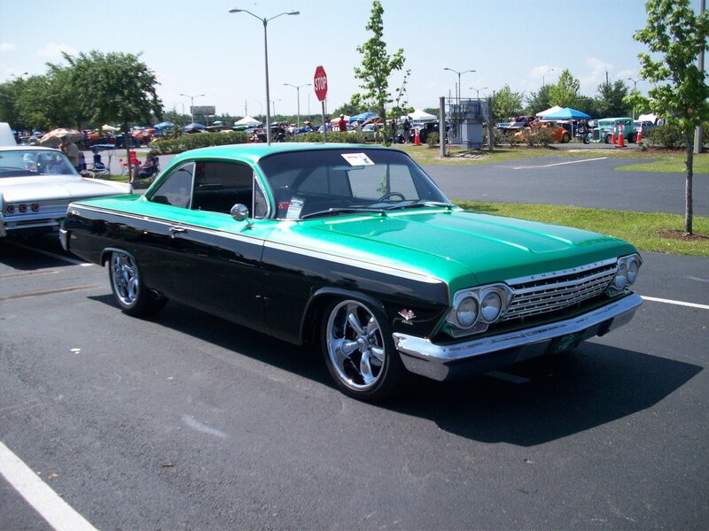 Green and Black Classic Car