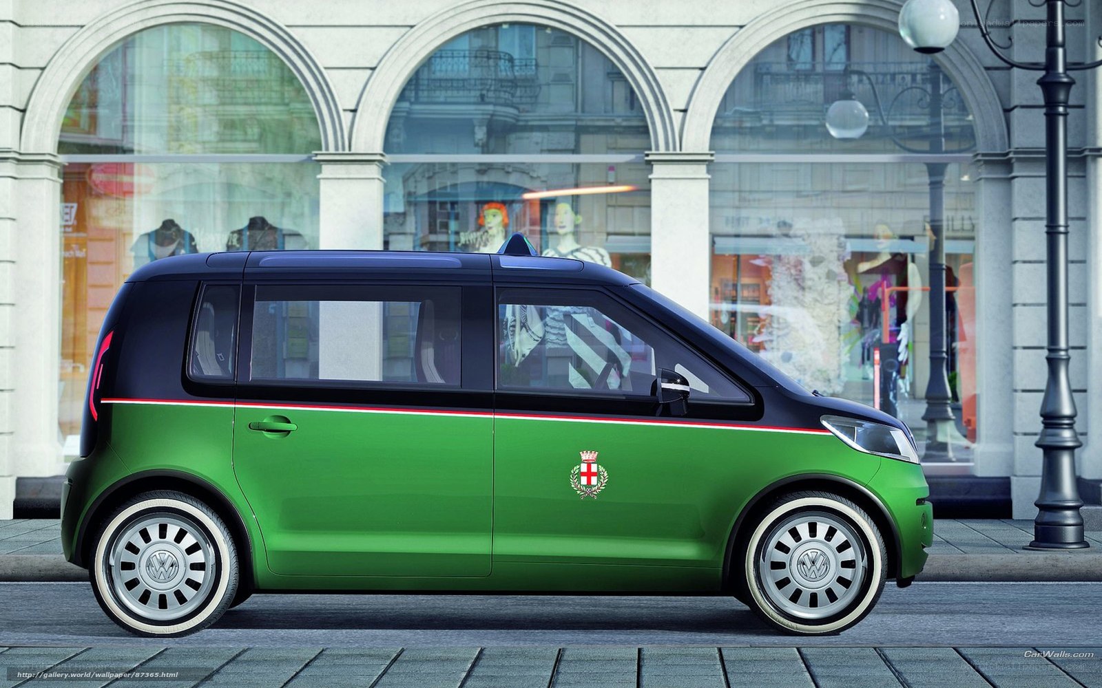 Green and black concept car