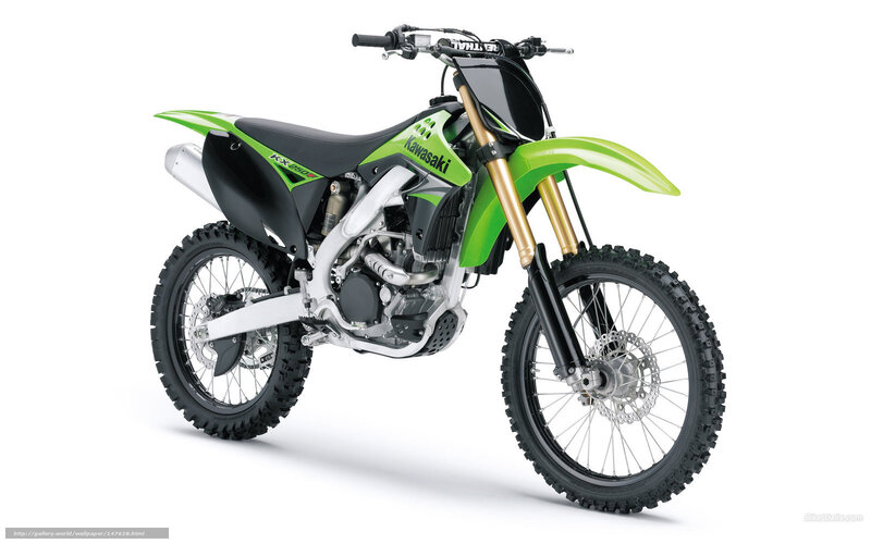 Green and Black Dirt Bike — Neutral, Photograph, Motorcycle, Handlebars