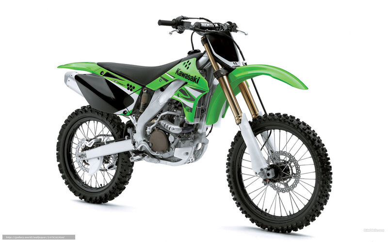 Green and Black Dirt Bike — Neutral