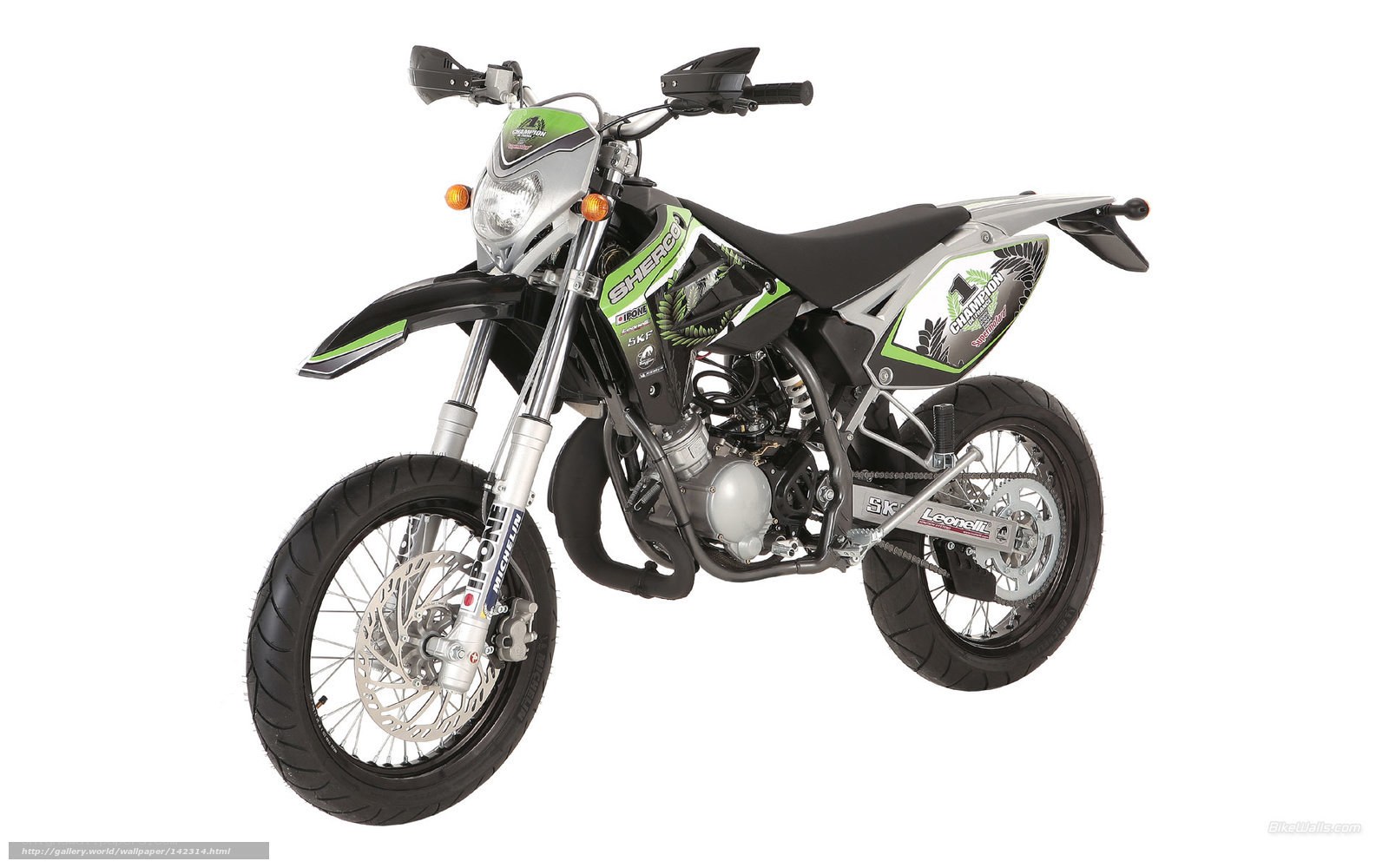 green and black dirt bike