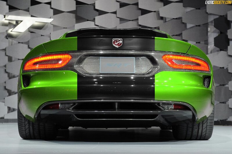 Green and black Dodge SRT
