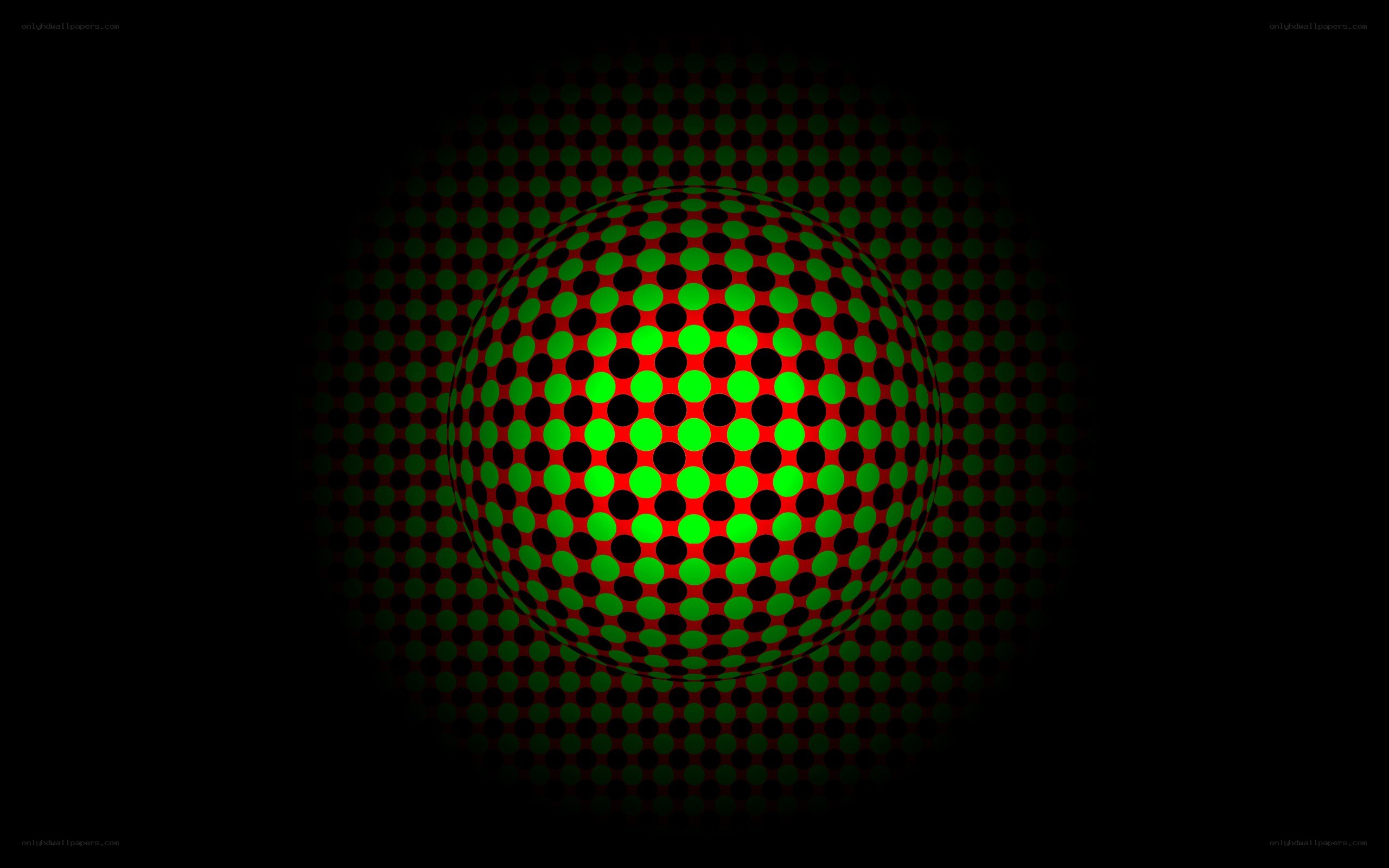 green and black dot pattern