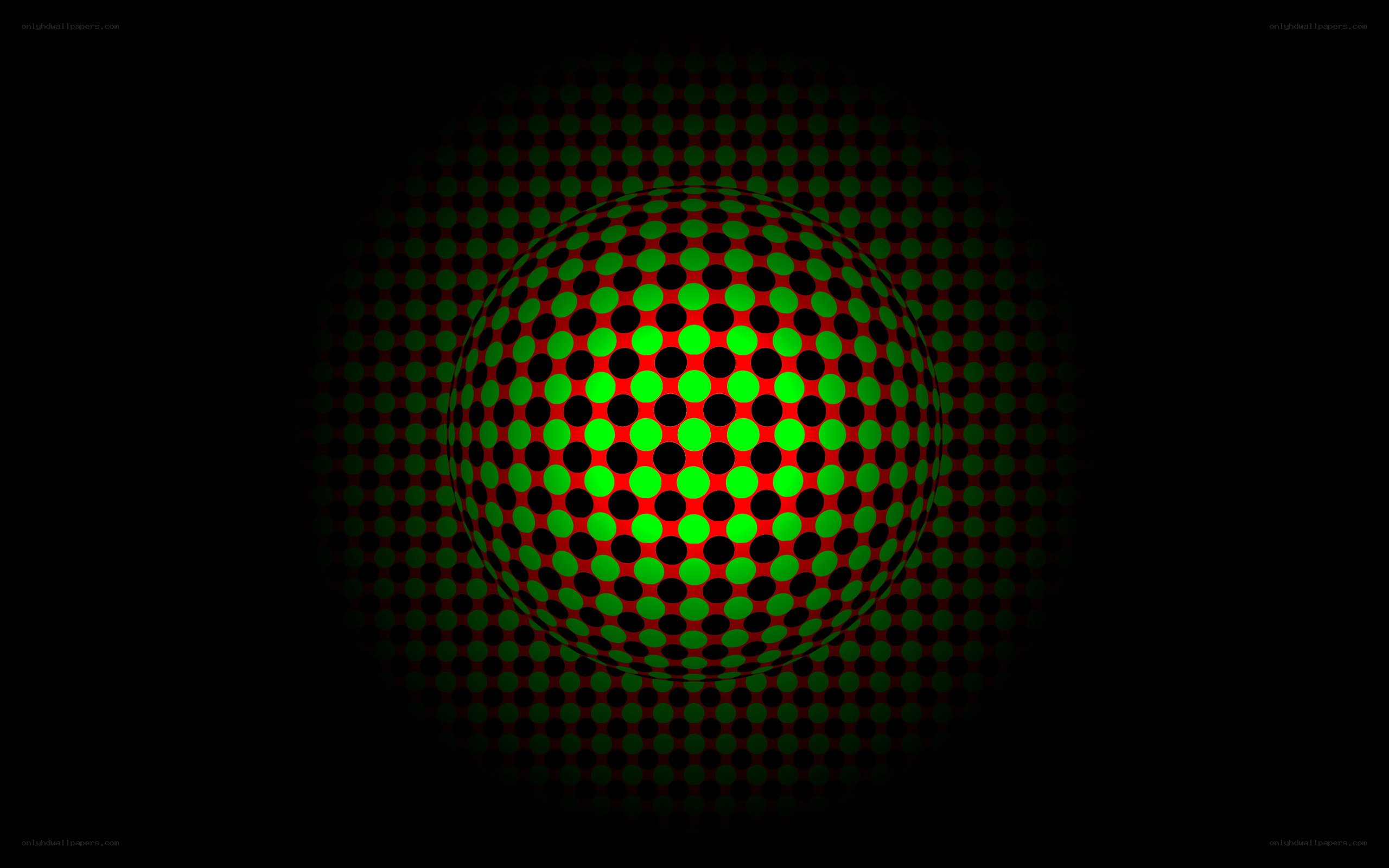 green and black dot pattern