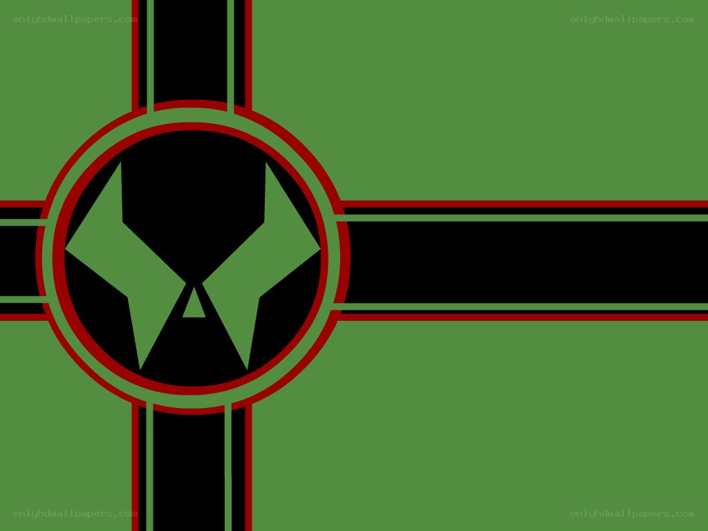 green and black emblem flag