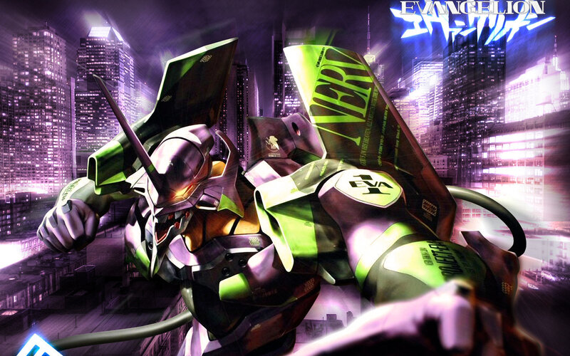 Green and Black Mecha — Purple