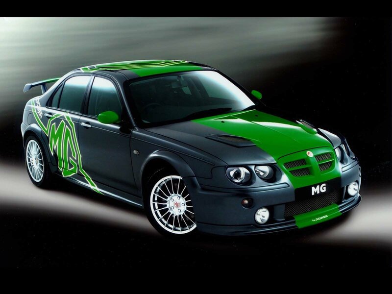 green and black mg car