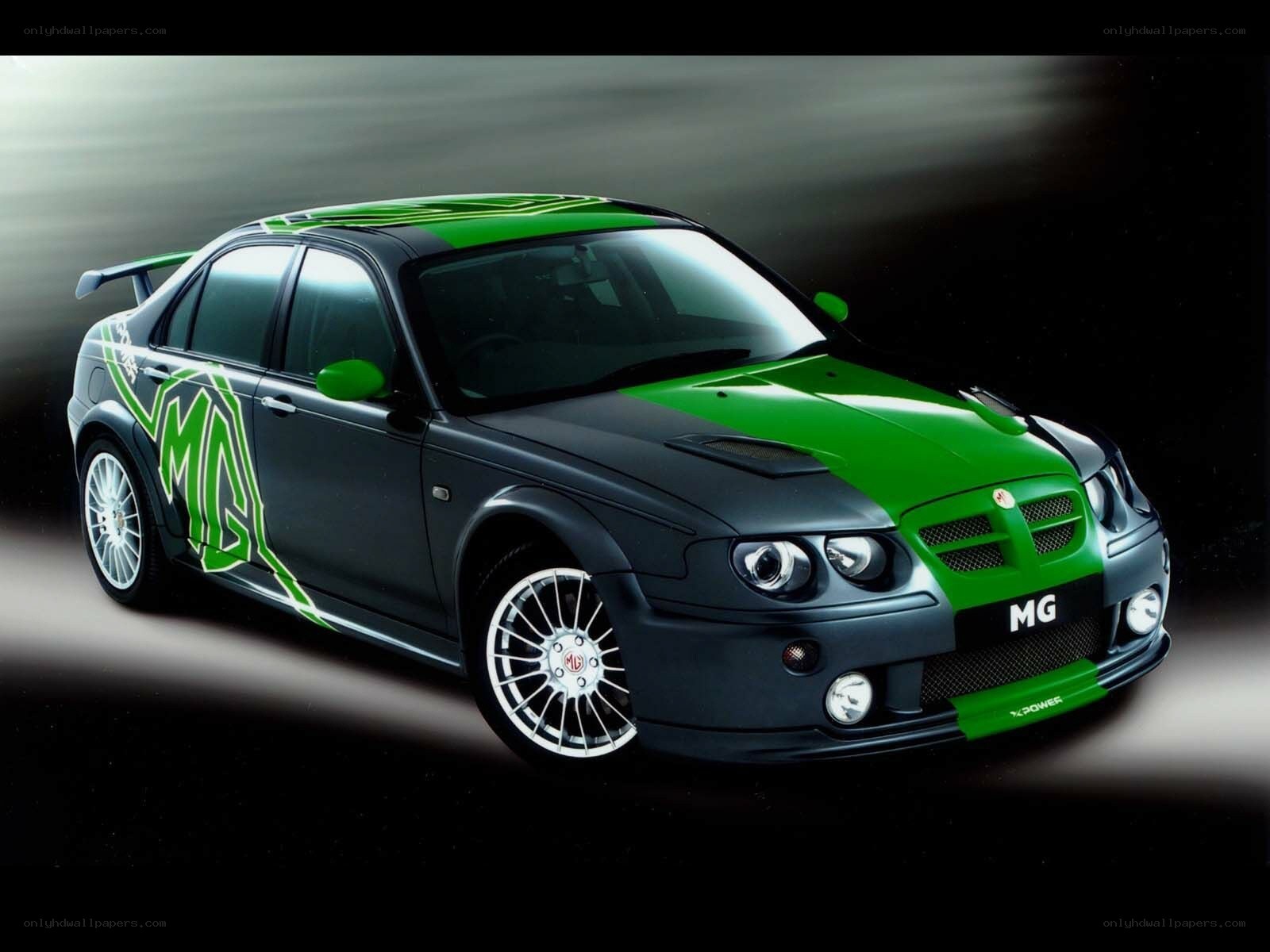 green and black mg car