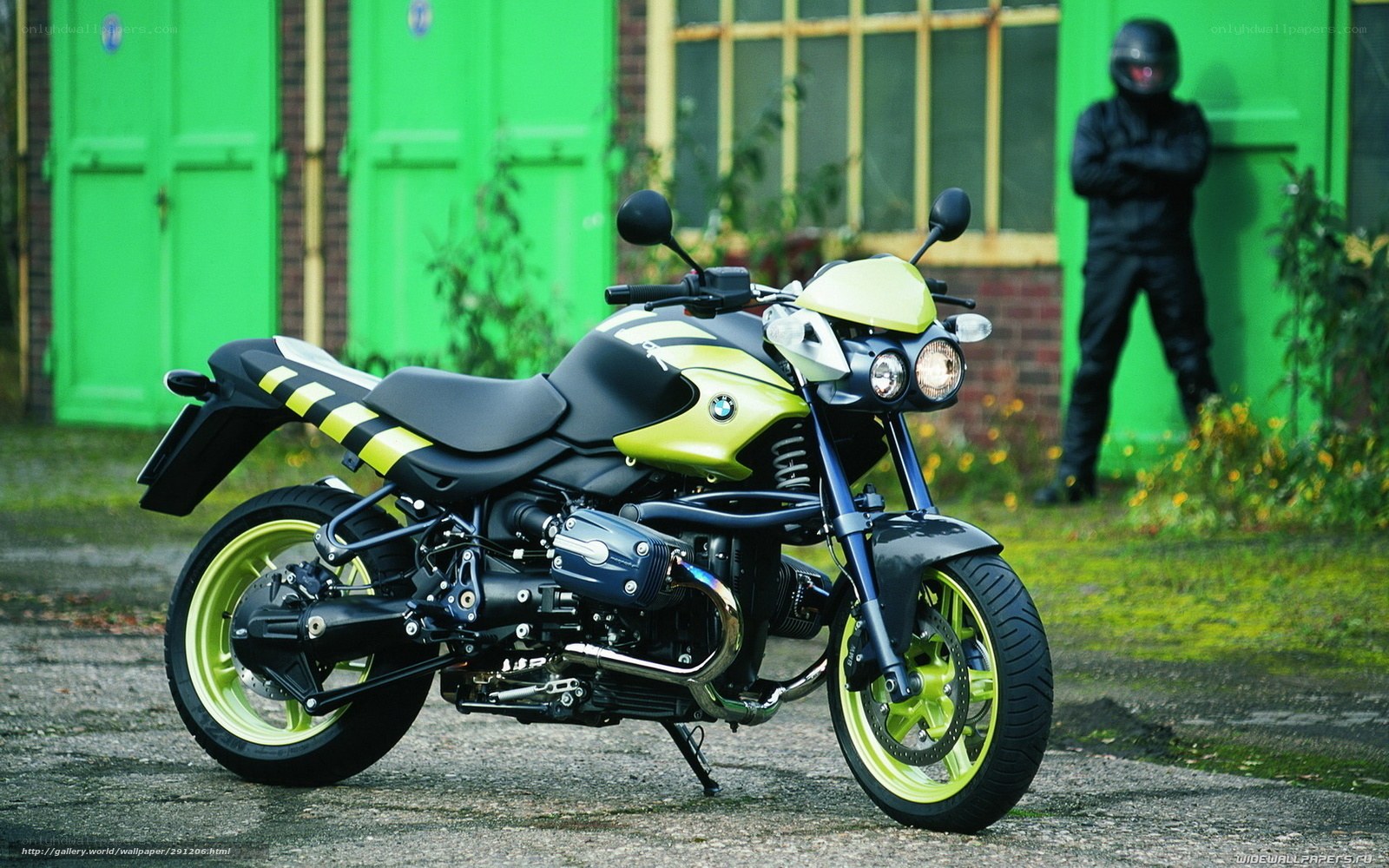 green and black motorcycle