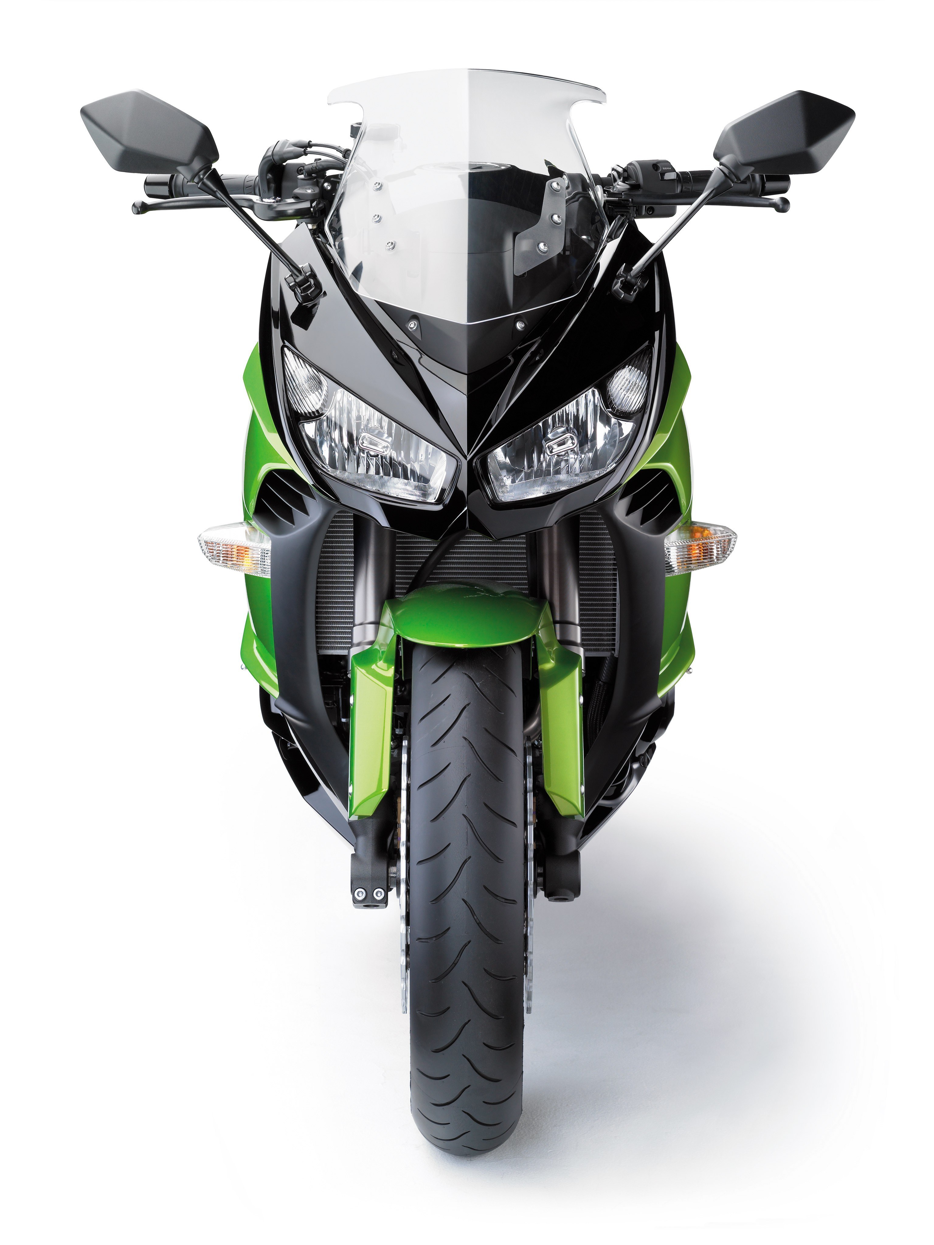 green and black motorcycle
