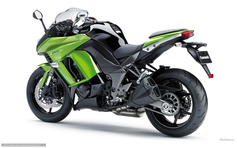 Green and Black Motorcycle — Neutral, Photograph, Windshield, Exhaust