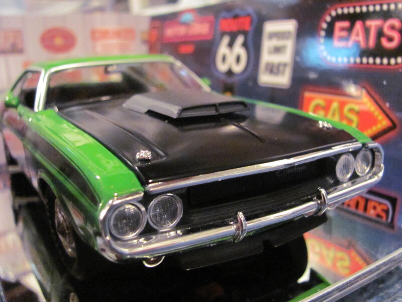 Green and Black Muscle Car — Retro