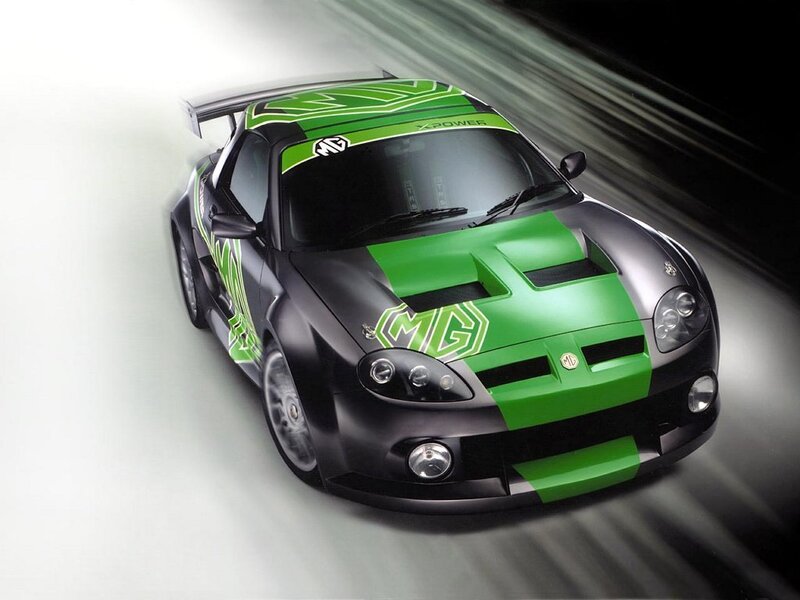 green and black race car