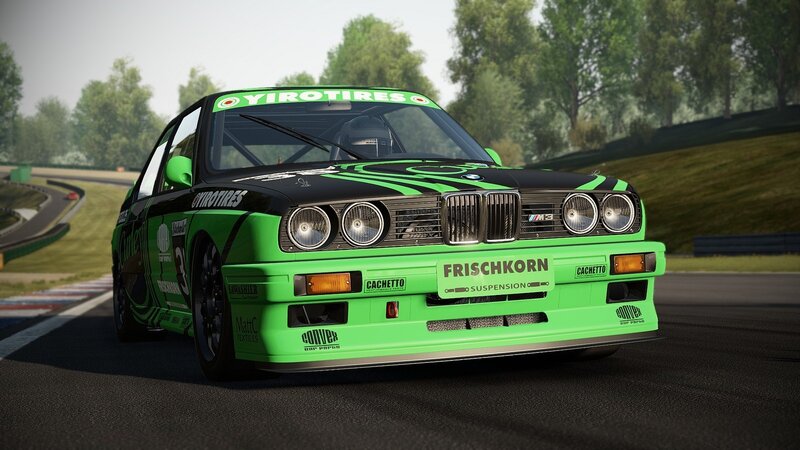 Green and Black Race Car — Competitive, Afternoon, 3d Render