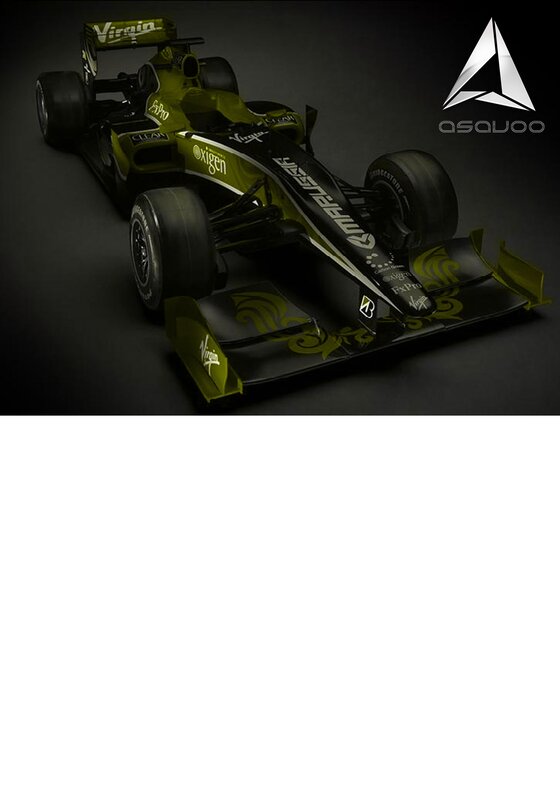 Green and Black Race Car — Dramatic, 3d Render, Racing Car