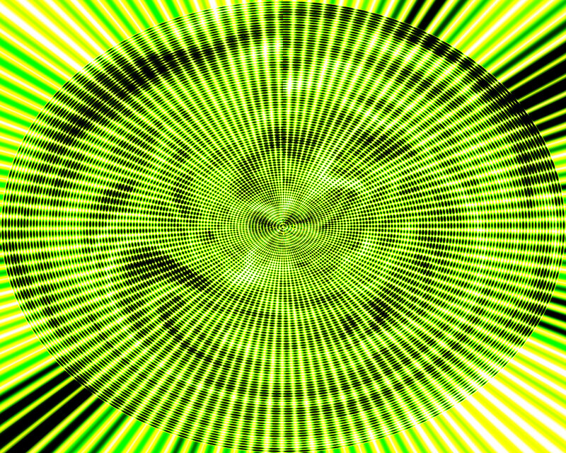 Green and Black Spiral — Hypnotic
