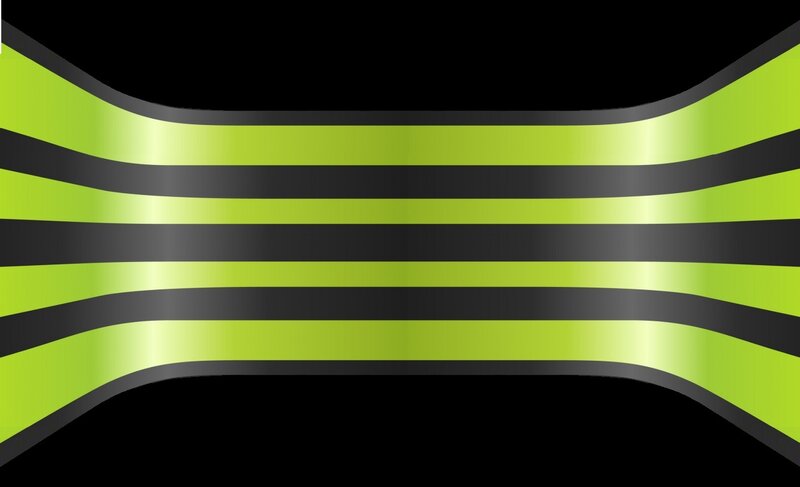 Green and Black Stripes — Lime Green