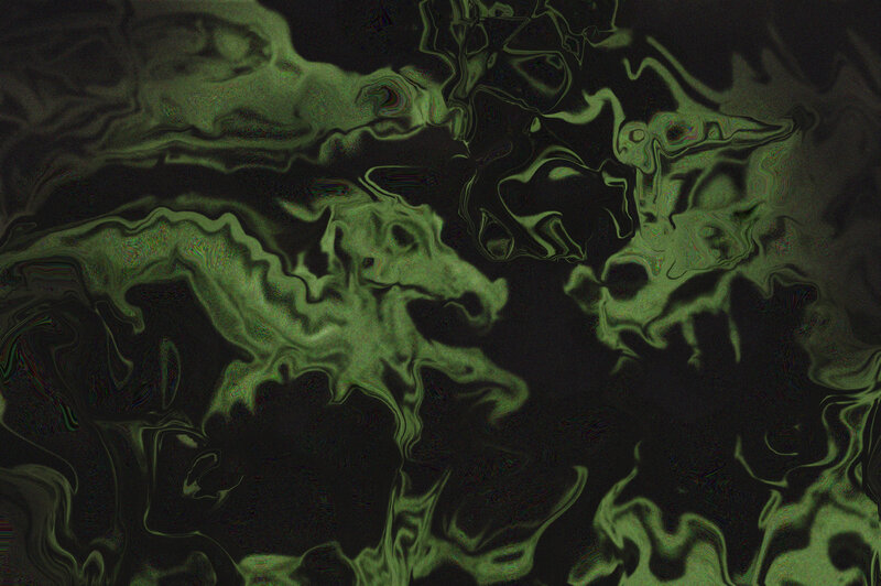 Green and Black Swirls — Dark