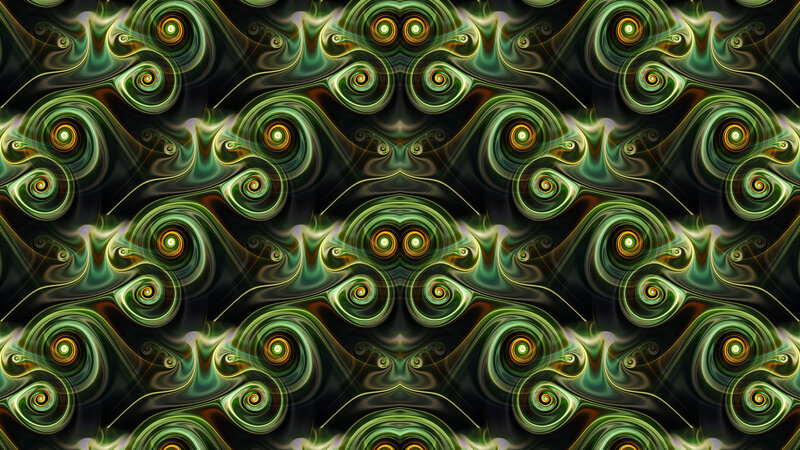 Green and Black Swirls — Hypnotic