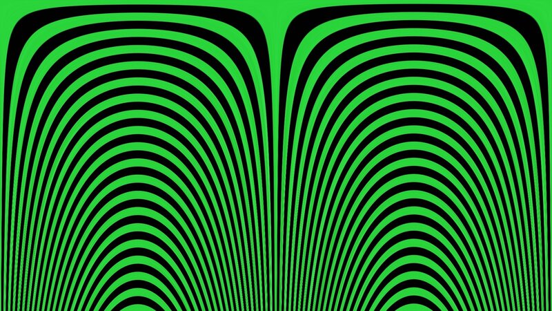 green and black wavy lines