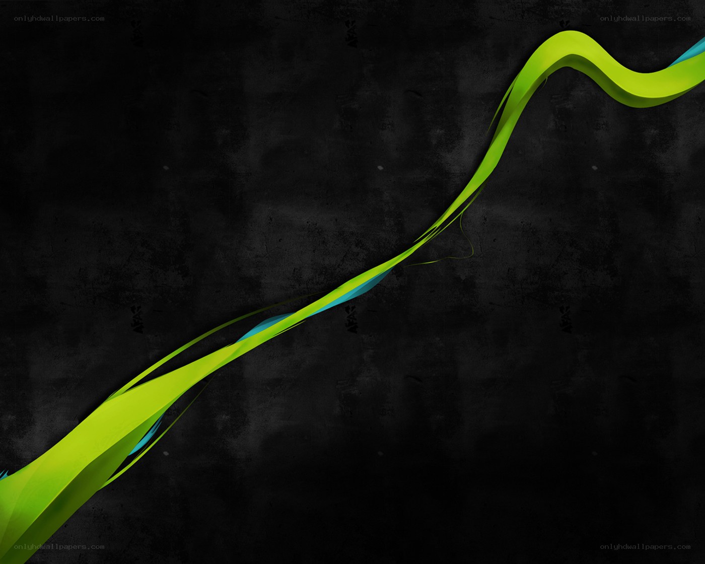 green and blue abstract wave