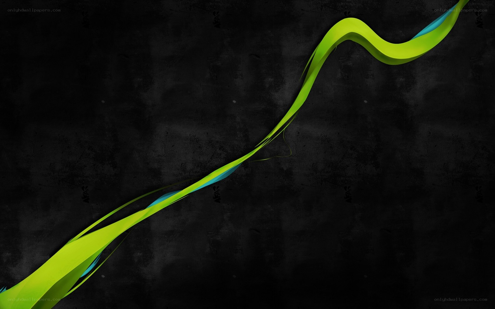 green and blue abstract wave