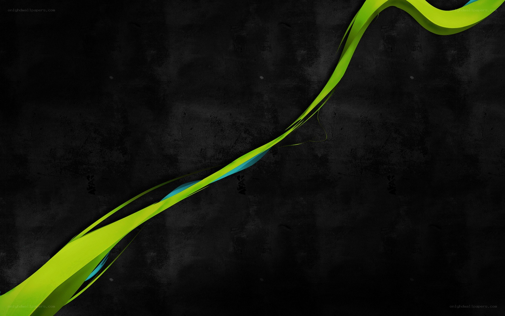 green and blue abstract wave