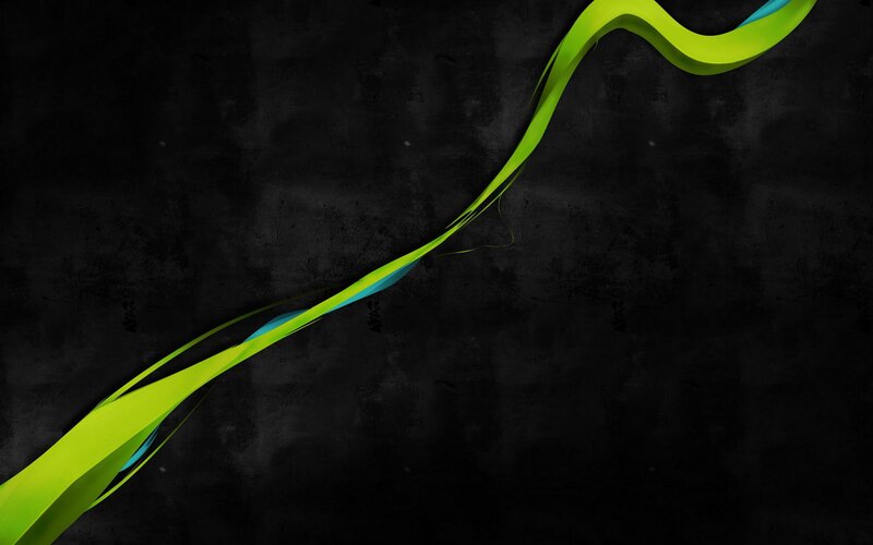 green and blue abstract wave